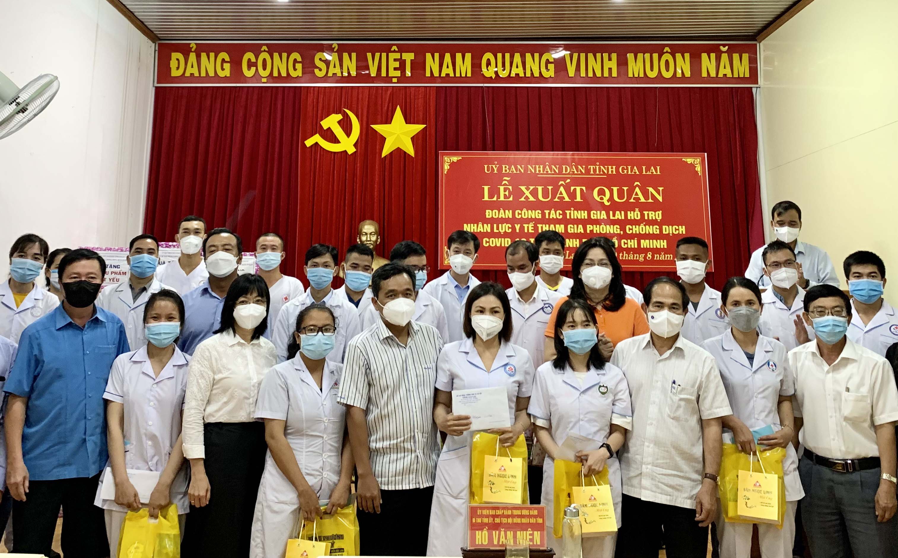 Gia Lai: 21 bác sĩ, điều dưỡng vào TP. Hồ Chí Minh hỗ trợ chống dịch