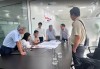 Đoàn công tác Bộ Xây dựng đang nghe Lãnh đạo Ban Quản lý Khu kinh tế báo cáo các nội dung về điều chỉnh quy hoạch chung KKT Nhơn Hội