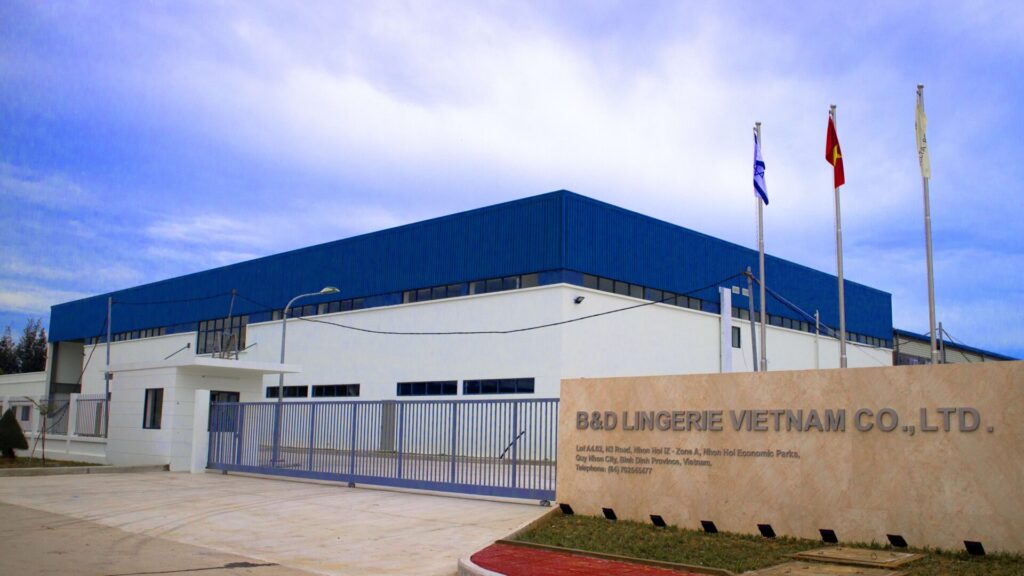 Nhà máy may mặc Công ty TNHH B&D Việt Nam tại KCN Nhơn Hội A