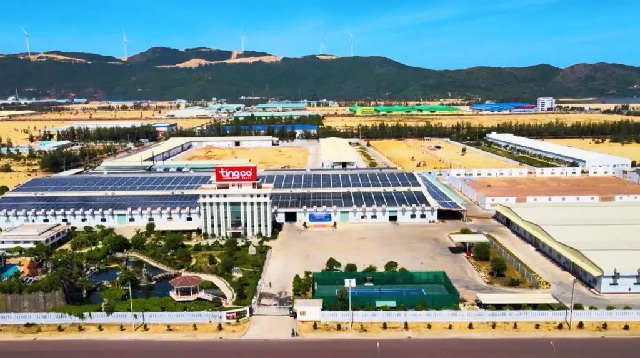 Một góc Khu công nghiệp Nhơn Hội A (Ảnh: Thanh Viết)