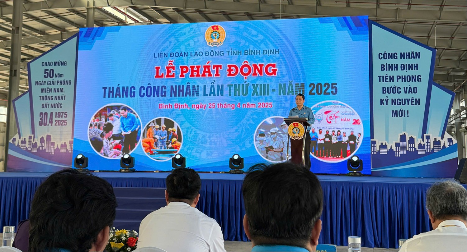 LỄ PHÁT ĐỘNG “THÁNG CÔNG NHÂN” LẦN THỨ XIII VÀ BIỂU DƯƠNG CÔNG NHÂN LAO ĐỘNG TIÊU BIỂU NĂM 2025