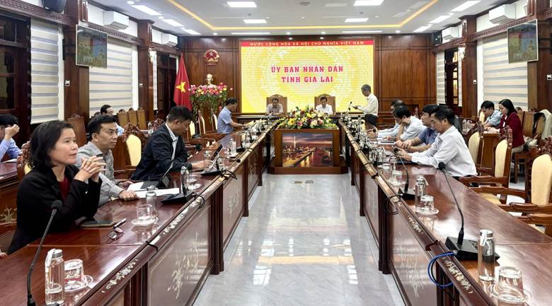 Quang cảnh Hội nghị tại điểm cầu tỉnh Gia Lai