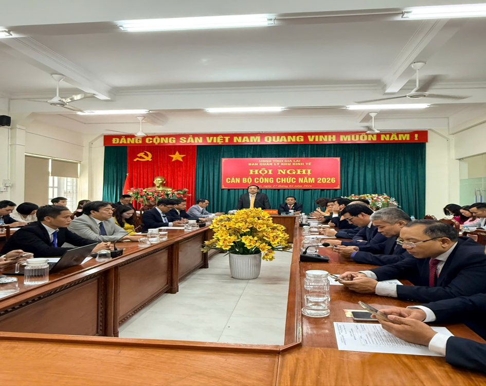 HỘI NGHỊ CÁN BỘ CÔNG CHỨC NĂM 2026 BAN QUẢN LÝ KHU KINH TẾ