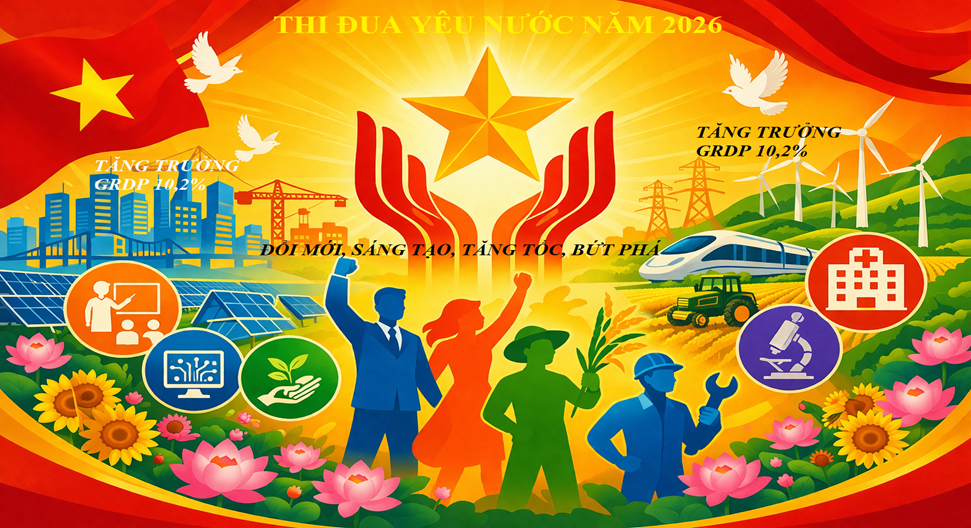 Ảnh minh họa: Lan tỏa khí thế thi đua yêu nước, đổi mới sáng tạo và phát triển bền vững trong năm 2026