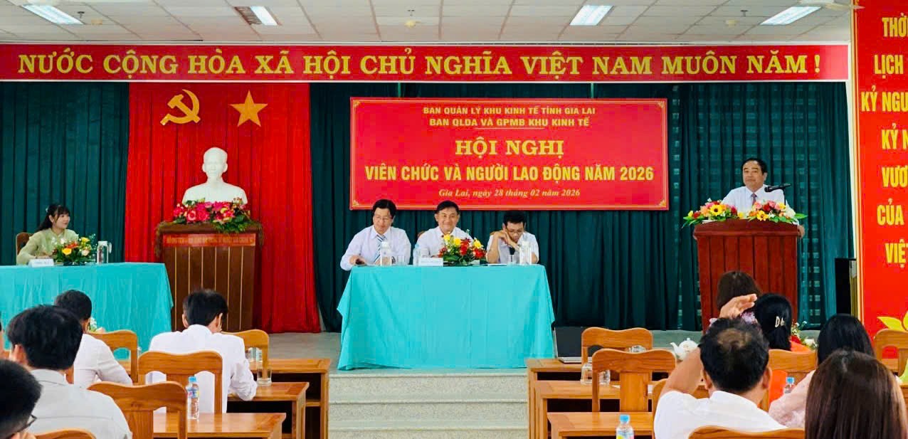 Hội nghị viên chức và người lao động năm 2026  của Ban Quản lý dự án và giải phóng mặt bằng Khu kinh tế